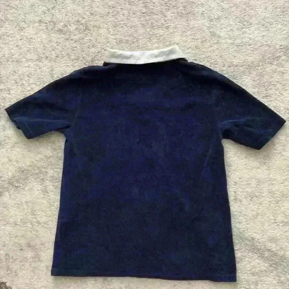 KULE Women’s Terry Polo in Navy - Picture 7 of 7